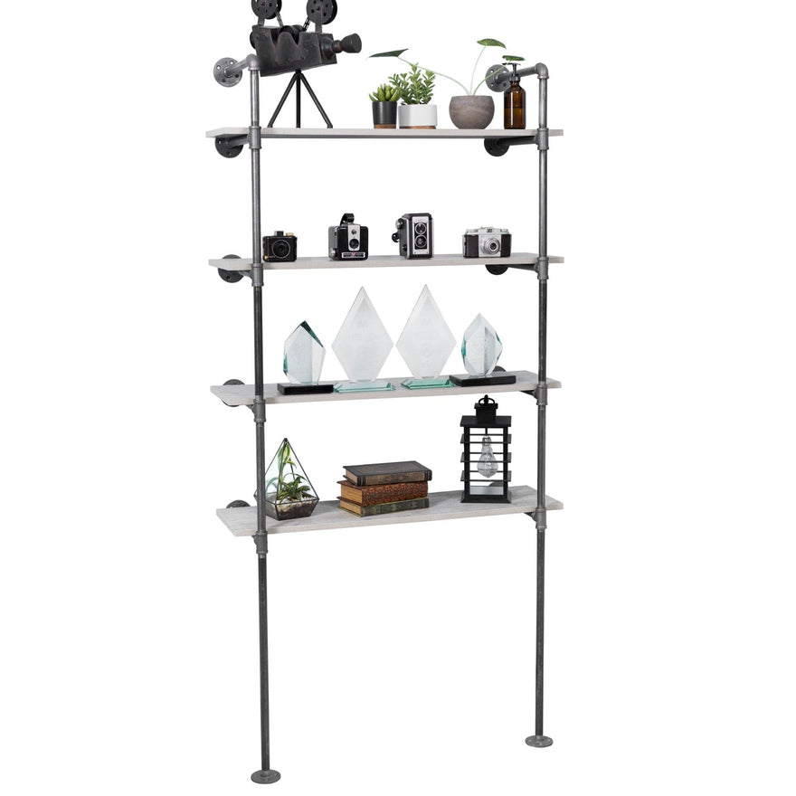 4 -Tier Floor Mounted Shelf By PIPE DECOR
