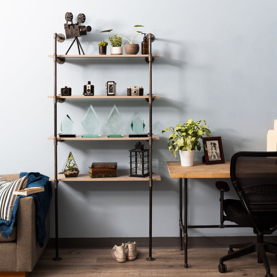 4 -Tier Floor Mounted Shelf By PIPE DECOR